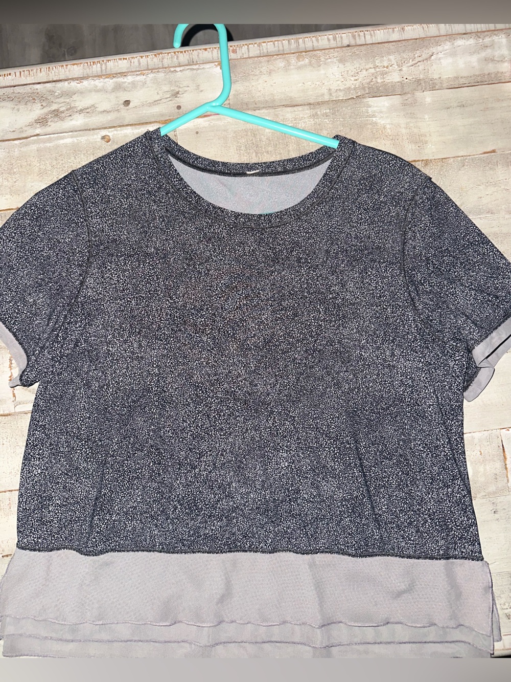 Lululemon Heathered Black Short Sleeve Tee